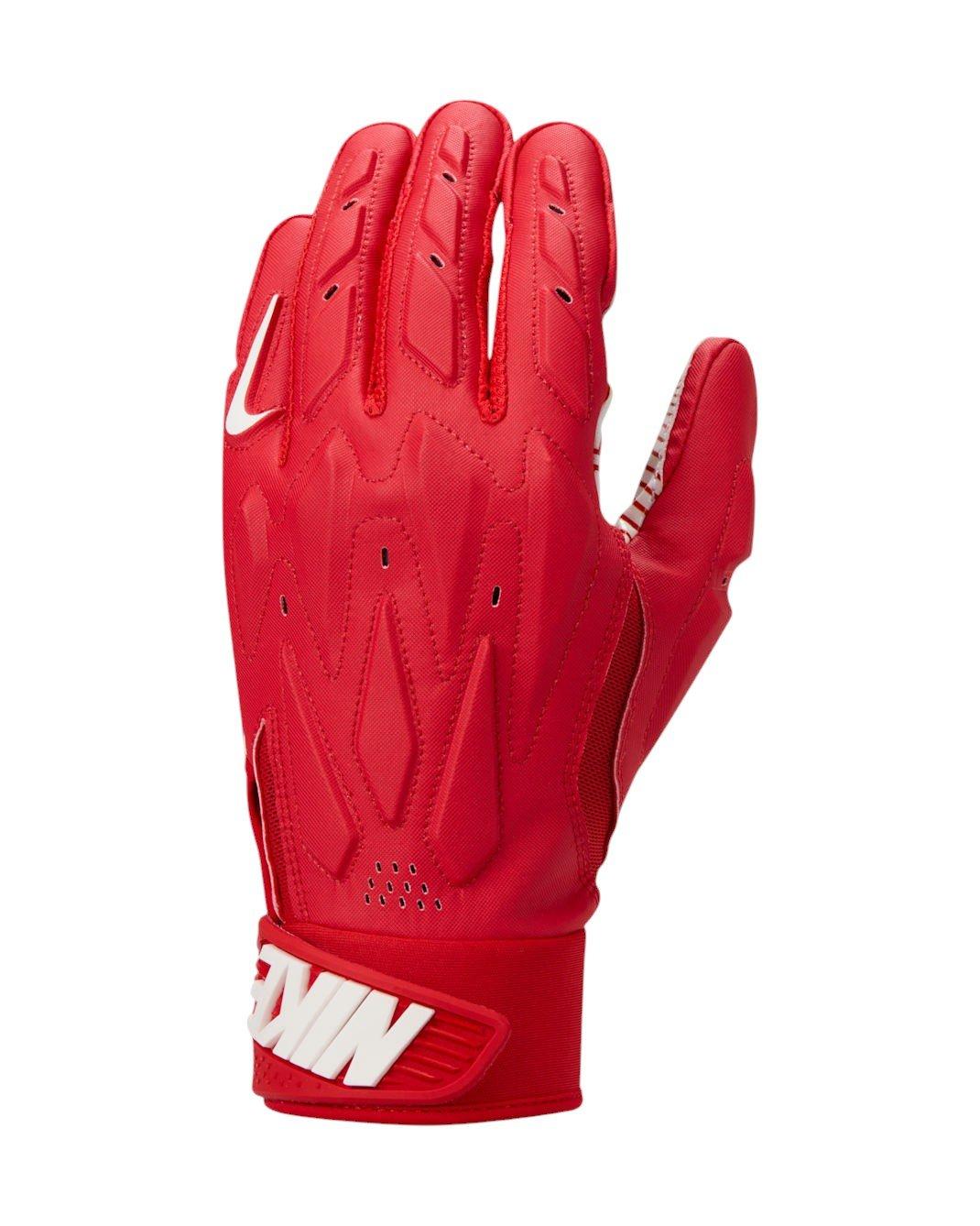 Nike Men's D-Tack Football Gloves - Red/White - RED/WHITE